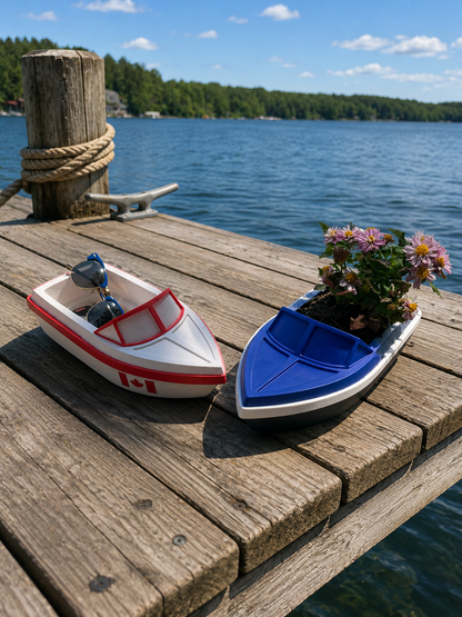 Classic Speedboat Planter | Decorative Basket