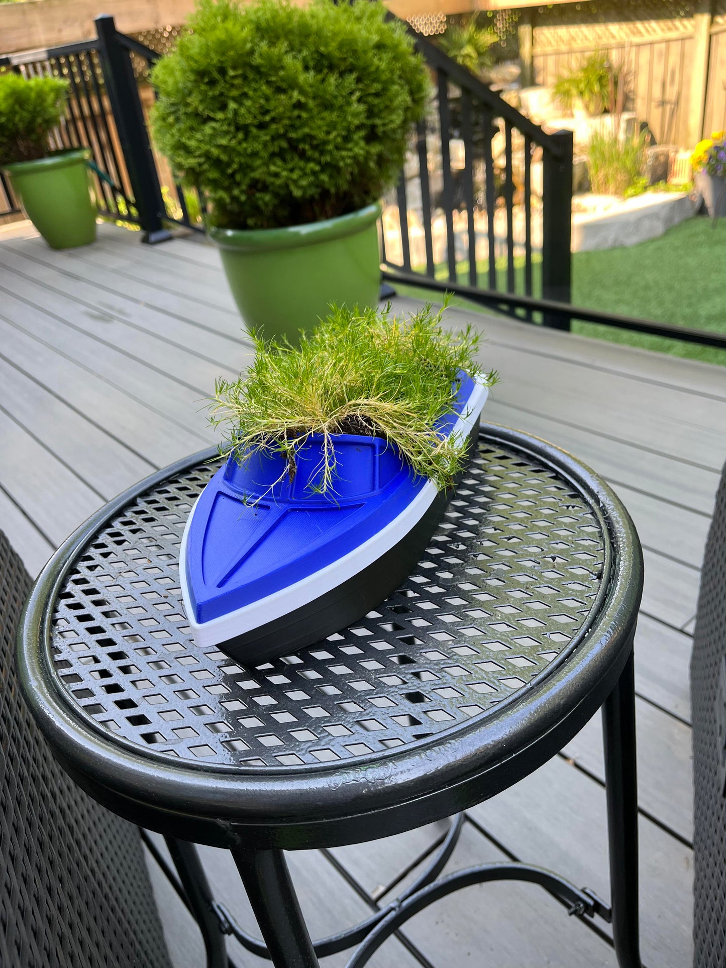 Classic Speedboat Planter | Decorative Basket