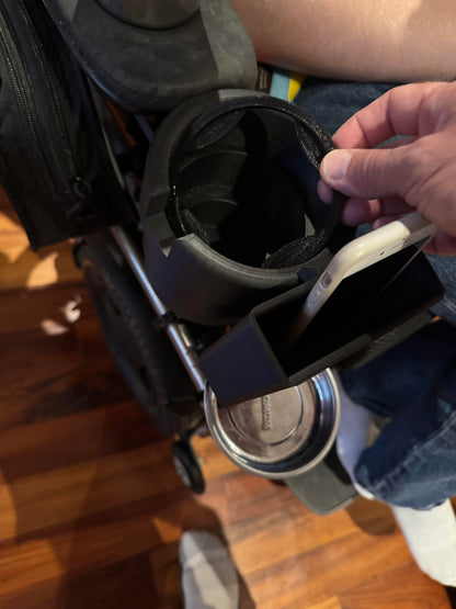 Cup Holder for Permobil Power Wheelchair with Phone Holder