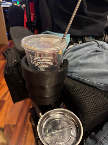 Cup Holder for Permobil Power Wheelchair with Phone Holder