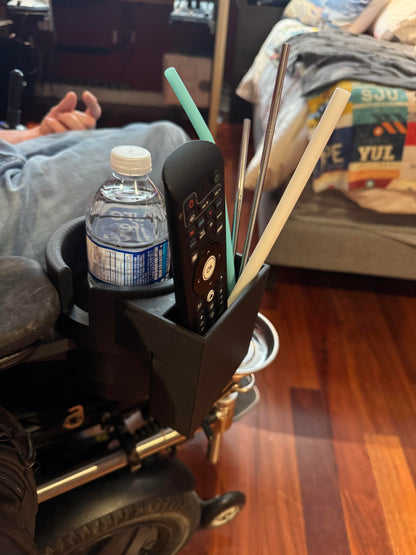 Cup Holder for Permobil Power Wheelchair with Phone Holder